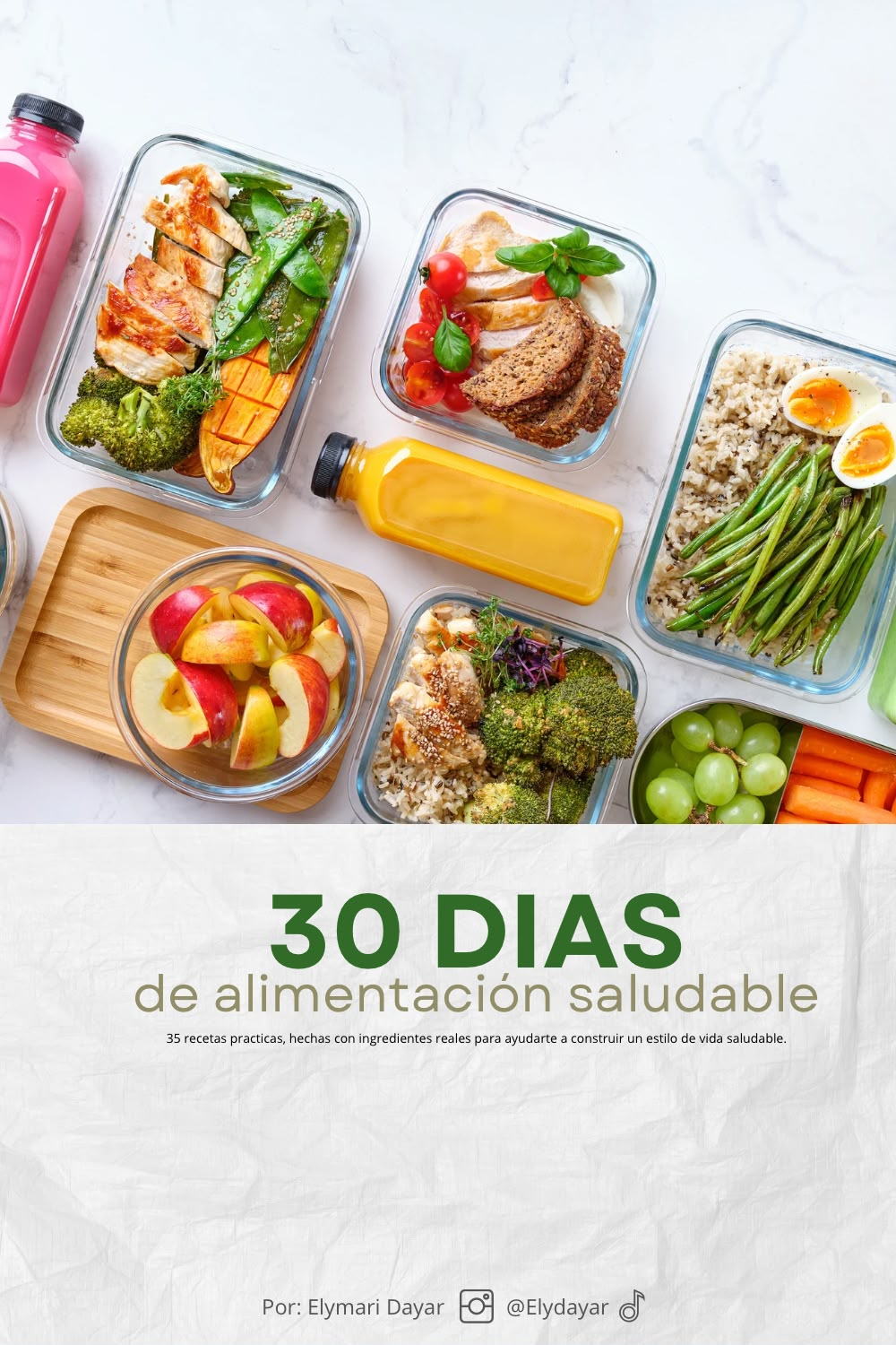 Portada del libro 30 días de alimentación saludable